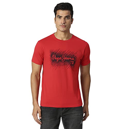 Image of Pepe Jeans Men's Cotton Regular Fit T-Shirt