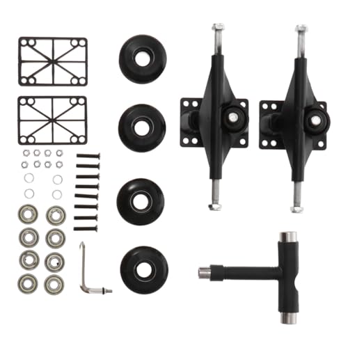 Kit d'accessoires de skateboard avec trucks en alliage et roues PU pour la pratique du skate