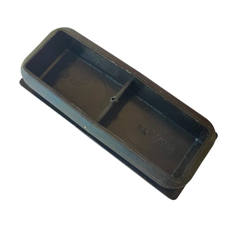 TAPPO PLASTICA RETTANGOLARE ALETTATO COPRIPILASTRI PROFILATO 100mm X 40mm