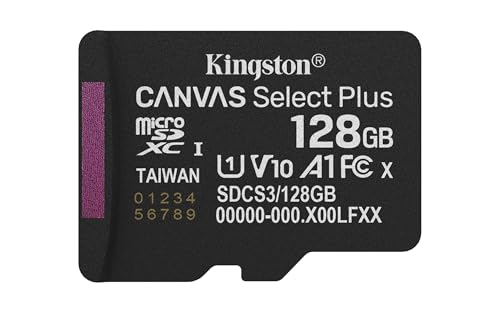 Kingston Canvas Select Plus microSD Speicherkarte 128GB micSDXC Gen3 150R A1 Ohne SD-Adapter - SDCS3/128GBSP