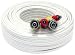 100 Feet Pre-made All-in-One BNC Video and Power Extension Cable with Connector for CCTV Security Camera (White, 100 feet)