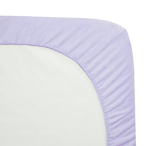 Tl Care Heavenly Soft Chenille Fitted Crib Sheet For Standard Crib And Toddler Mattresses, Lavender,28 X 52, For Girls #TOP2
