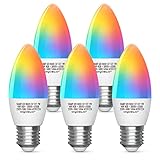 【Fácil de configurar】Tan solo tiene que instalar la bombilla en la lámpara o aplique habitual como si fuese una bombilla convencional y gracias a la App AigoSmart y la conexión Wifi podrá controlar su brillo, color, encendido o apagado de forma sencilla y sin necesidad de interruptores o mecanismos adicionales.