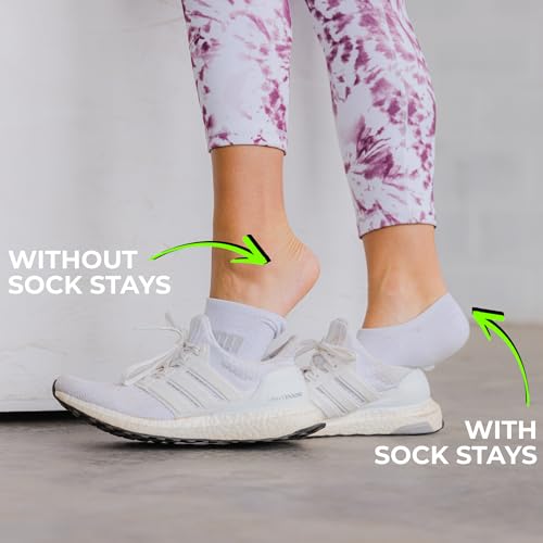 Dead Bunny No Show Sock Stays - Easy to Apply Grip Socks with Extreme 24hr Hold 48 Heel Grips for Non Slip Socks Womens and Men4