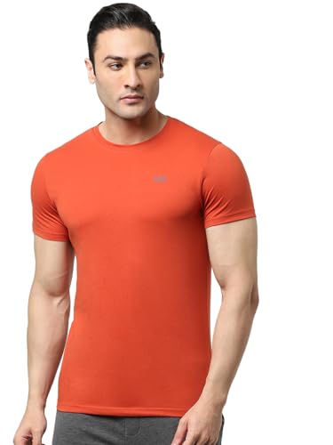 Image of Jack & Jones Men Cotton Round Neck Slim Fit Casual T-Shirt