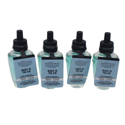 Bath & Body Works MAGIC IN THE AIR Wallflowers Home Fragrance Refill 0.8 fl oz – Pack of 4