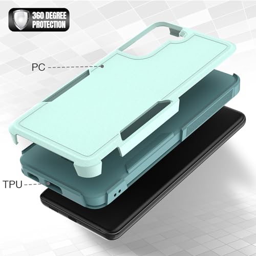 Image of MDCN for Galaxy S21 Plus Case: Dual Layer Protective Heavy Duty Cell Phone Cover Shockproof Rugged with Screen Protector - Military Protection Bumper Tough - Galaxy S21+ Plus 5G, Green