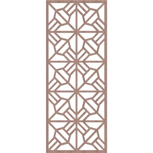 Image of Auburn Decorative Pierced Fretwork Wood Wall Panels, 17 3 /8 inchW x 44 3 /8 inchH x 3 /8 inchT, Walnut