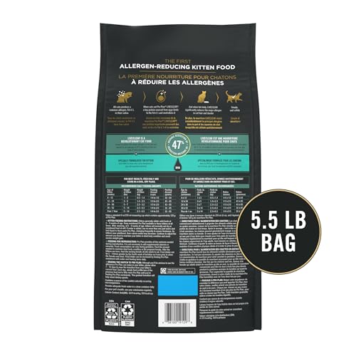 Image of Purina Pro Plan LiveClear Dry Kitten Food, Chicken & Rice, 5.5 lb Bag