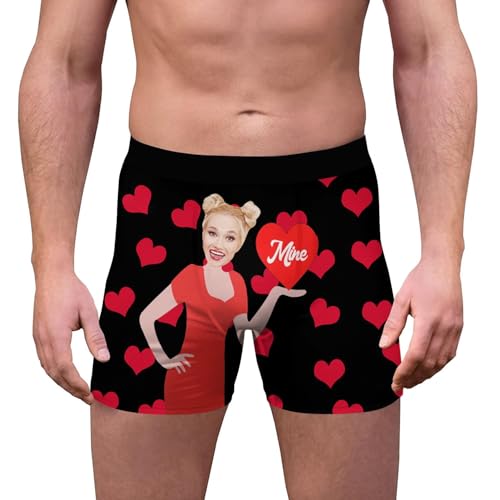 Valentines Day Gifts for Him,Custom Boxers with Face, Men Face Boxers,Get Your Boyfriend Husband,Custom Boxers With Picture4
