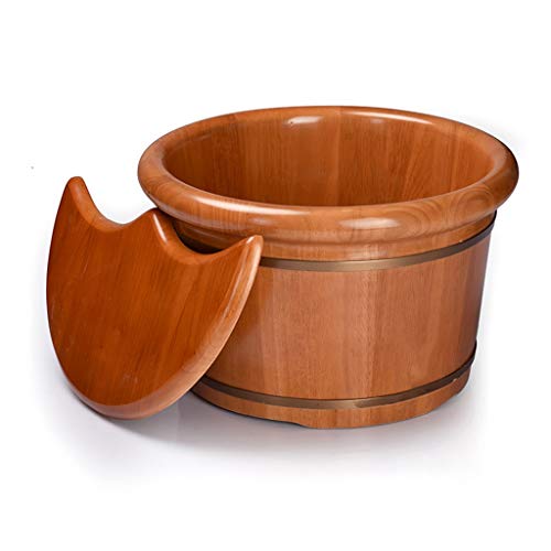 Spa de pies con cubierta y masajes, madera resistente miniatura 1
