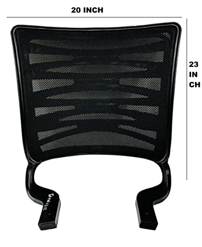 Image of GOYALSON Office Chair Visitor revolving Chair Comfortable Spare Parts Accessories with nut Bolts and Key fit to Every Chair (Zig Zag Chair Back, Small)