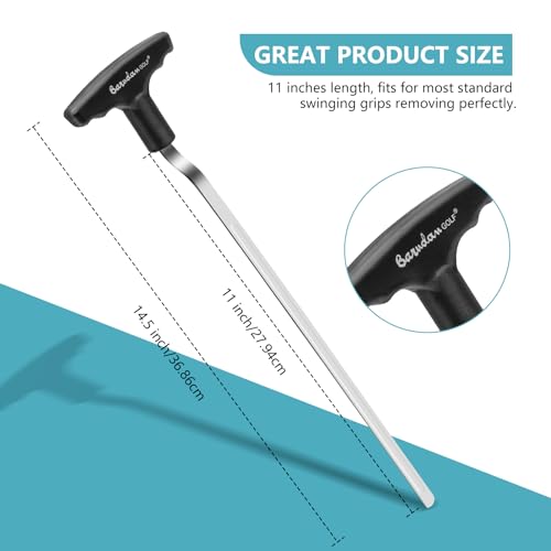 Golf Grip Removal Tool - Black Grip Repair Kits V-Groove Grip Remover Saver for Standard Length Swinging Grips Golf Grip Tool Grip Remover Gripping Tool - image 6