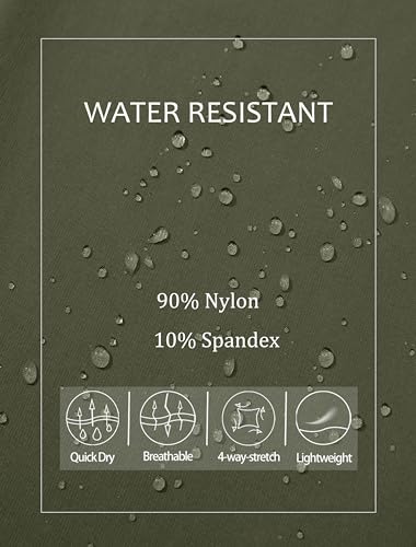 Magcomsen Mens Lightweight Pants Hiking Pants Ripstop Water Resistant Quick Dry Pants Fishing Pants For Men Army Green thumb #4