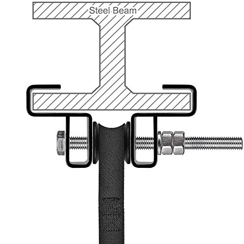 image for SELEWARE Boxing Punching Bag Hanger, Heavy Duty Steel I-Beam Holder, H