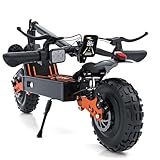 Off Road Electric Scooter for Adults, 3000W Dual Motors, Up to 56 KM/H & 112 KM Range, 48V 20Ah Battery, 11" All-Terrain Tires, NFC Unlock, Foldable Fast E-Scooter, Dual Suspension for Commuting