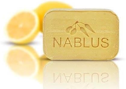 Natural Extra Virgin Olive Oil Soap Bar Lemon Oil from Palestine Nablus Soap Natural For Dry Skin Care, Extra Gentle, Handmade 3.5 oz