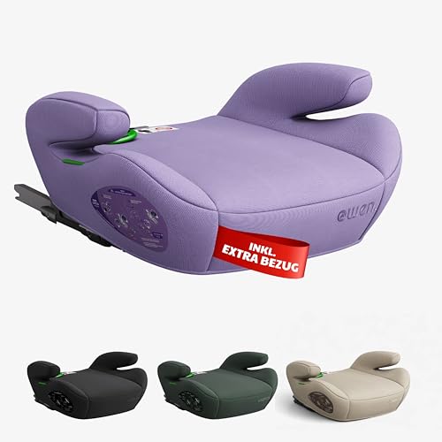 OWEN Sitzerhöhung Auto mit ISOFIX | Kindersitz mit Memory-Schaum & Wechselbezug | Für 15–36 kg (6–12 Jahre) | ECE R129 geprüft | ergonomisch & leicht | Bezug waschbar – lila OWEN Sitzerhöhung Auto mit ISOFIX | Kindersitz mit Memory-Schaum & Wechselbezug | Für 15–36 kg (6–12 Jahre) | ECE R129 geprüft | ergonomisch & leicht | Bezug waschbar – lila