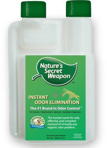 Pet Urine Stain & Odor Remover - Professional Strength Strong Odor Eliminator and Destroyer - Biodegradable Highly Effective for Cat and Dog Odors - Economical Refill Concentrate