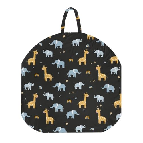 Sellikakes Dinosaur Elephant Newborn Lounger Cover, Replacement Covers for Baby Boys Girls Removable Infant Nest Slipcover Machine Washable