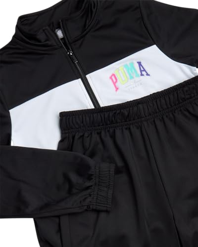 Puma Girls' Jogger Set - 2 Piece Athletic Tricot Flare Pants And Zip Up Jacket For Girls  thumb #1