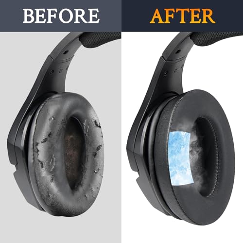 Image of SOULWIT Replacement Earpads for HyperX Cloud Stinger Core Wireless /CloudX Stinger Core (Wired /Wireless) /Cloud Stinger Core 7.1 Headsets, Ear Pads Cushions with High-Density Memory Foam - CG Black