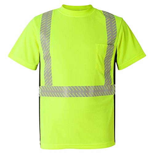 Kishigo 9114 Polyester Black Series Class 2 T-Shirt, Medium, Lime #TOP16