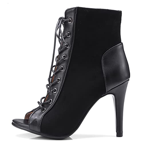 Roimaash 7/10CM Heels Women Burju Dance Shoes Lace up2