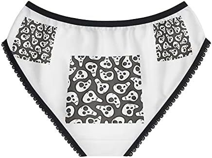 Skulls Panties, Skulls Underwear, Briefs, Cotton Briefs, Funny Underwear, Panties For Women