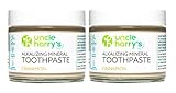 Pack of 2 Uncle Harry's Flouridel Toothpaste - Cinnamon (3 oz glass jar)