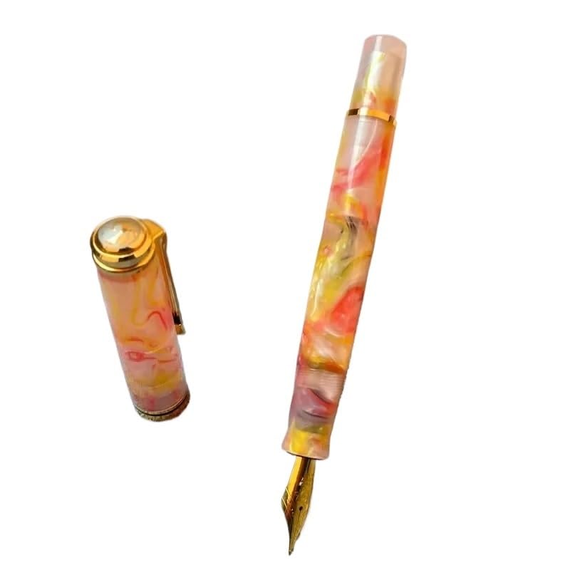 Stylo plume acrylique souple pointe courbée 0,7 mm F M B n°6 35#