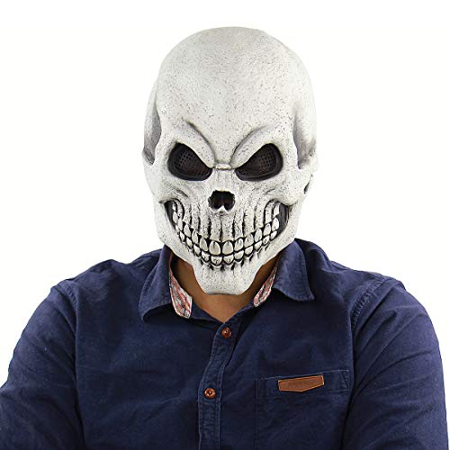 Máscara De Caveira Assustadoras Máscara De Esqueleto Máscara De Palhaço Máscara De Zumbi De Terror M