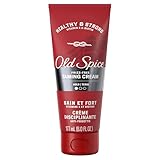 Old Spice Frizz-Free Taming Cream, Healthy & Strong with Vitamin E & Biotin, Low Hold, 177 mL