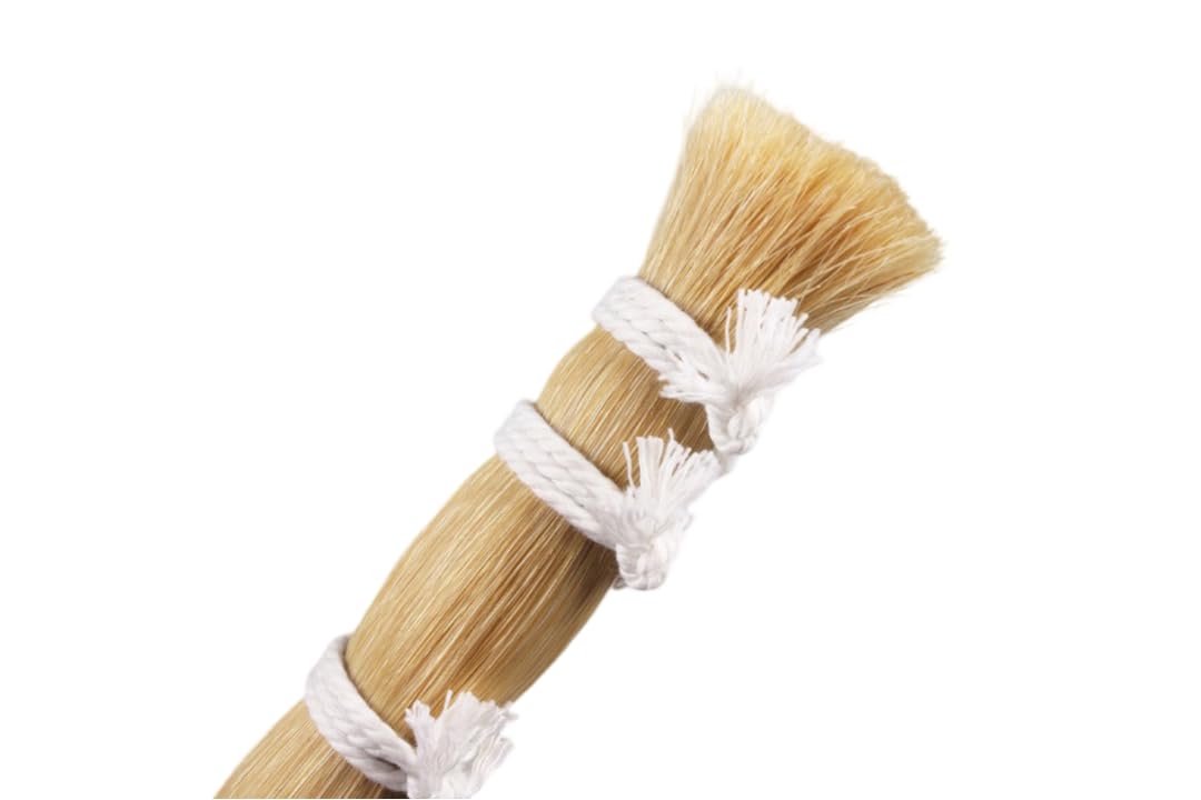 Natürliches Bogenhaar, hochwertig, weißer Pferdeschwanz für Cello, Viola und Violine, 80–85 cm, 250 g (250 g)