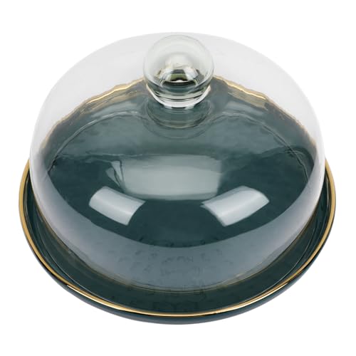 BESTYASH 1Set Platter with Rim and Lid for Serving Snacks Desserts and Fruits Sturdy Design for Stylish Occasions