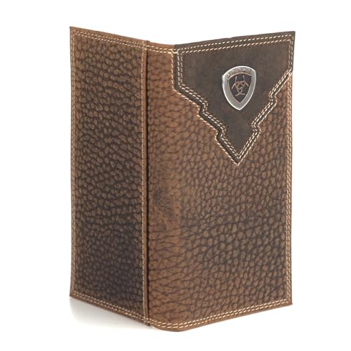 ARIAT Overlay Shield Rodeo Wallet, Brown2