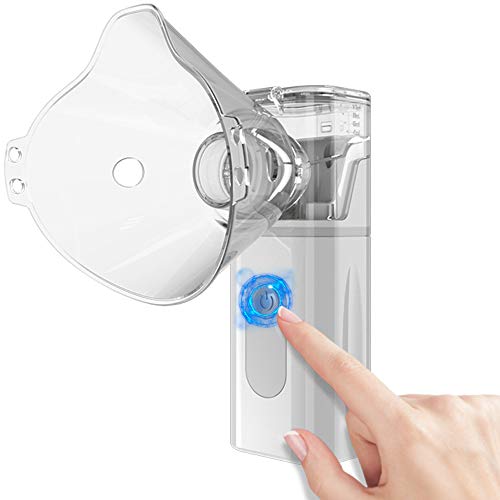 Portable Nebulizer, Cool Mist Steam Inhaler, Effective Handheld Mesh Nebulizer Machine with Exquisite Design, for Kids Adults, for Travel or Home Daily Use
