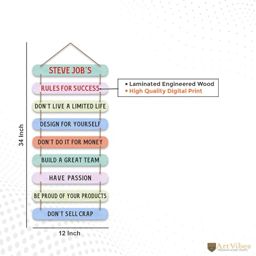 Artvibes Auspicious Maha Mantra Wall Hanging for Home | Hand Crafted Gifts | Art Print | Gifts | Scenery For Hall | Wall Paintings | Graphic Art | Picture | (WH_9325N)