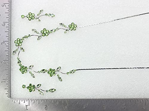 Image of Faship Gorgeous Rhinestone Crystal Floral Necklace Earrings Set
