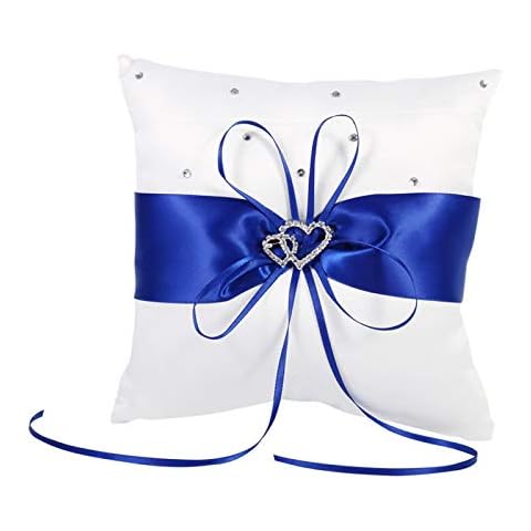 Cikonielf Elegant Wedding Ring Pillow Cover