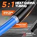 5:1 Heat Shrink Tubing Kit 500 PCS, Industry-Leading 5:1 Ratio Adhesive Lined, Marine Grade Dual Wall, Waterproof Electrical Wire Wrap Assortment – Industrial & Automotive Heat Shrink Tube Kit (Black)