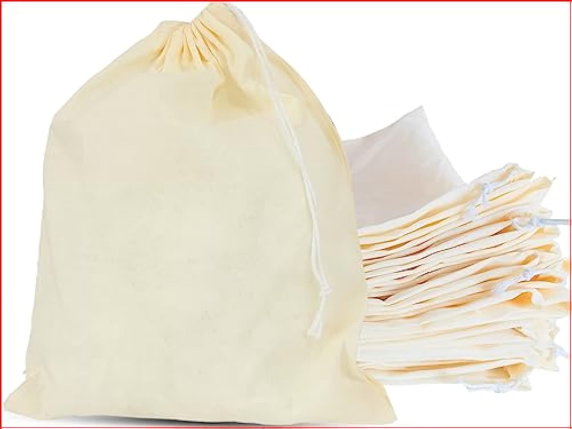 Cotton Drawstring Muslin Bags, 1000 Pcs Potli Bags