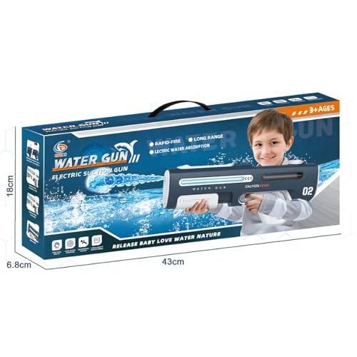 Image of Storio Rechargeable Electric Automatic Holi Pichkari Water Gun Toy for Kids Toys Shooting Water Gun Toy for Kids with Upto 30Ft Range