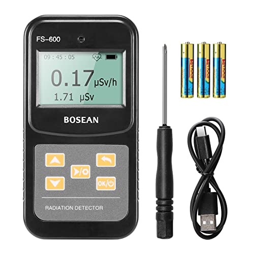 APROTII Détecteur de Rayonnement Nucléaire Dosimètre Testeur de Rayons X Compteur Geiger Portable Surveillance de Dose en Temps Réel Tendance Graphique Alarme Sonore pour Maison Laboratoire Cover