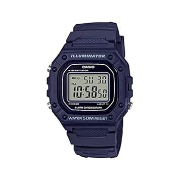 Relógio Casio Digital Azul W-218H-2AVDF