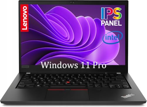 Lenovo Thinkpad T490 Laptop Business, Intel Core i5-8365U, 16GB RAM, 512GB SSD, CAM, UK keyboard Layout, 14-Inch (1920x1080), Windows 11 Pro (Renewed)