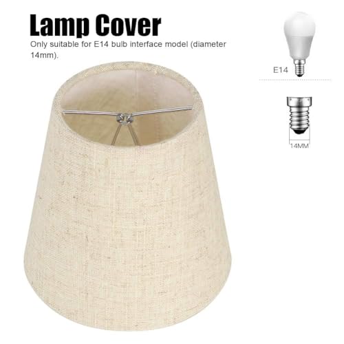 Gsycle 6PCS Linen Fabric Lampshades - Image 4
