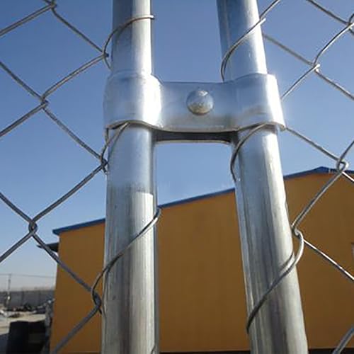 Image of 12 Set Chain Link Fence Parts 1-3 /8 inch Dog Kennel Panel Clamps Galvanized Chain Link Fence Clamps for Pipe Panel Frames Effortless to Install Resistant to Rust and Corrosion
