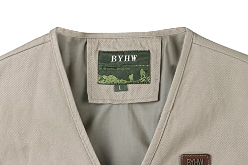 Men's Fishing Vest with Multi-Pocket Sleeveless Jacket Hunting Vest Safari Travel Outdoor Casual Vest Gilet4
