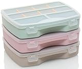idea-station Sortierkasten 3 Stück / 19 x 15 cm - Pastell - Organizer Box - Sortierboxen für Kleinteile